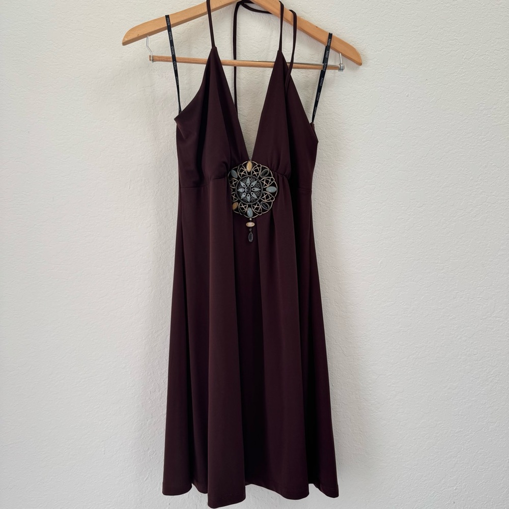 Y2K Festival Gypsy Halter Dress